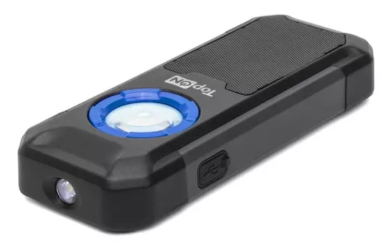 Фонарь аккумуляторный TopON TOP-MX055BT, 550 лм, IPX4, черный/синий (TOP-MX055BT)