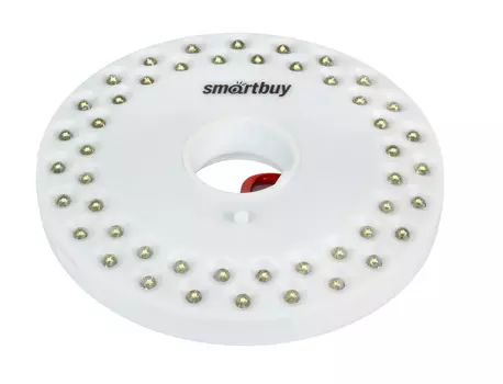 Фонарь бытовой Smartbuy (SBF-8254-W) 50 лм 1.5Вт Оснащен карабином для подвешивания и двумя магнитами
