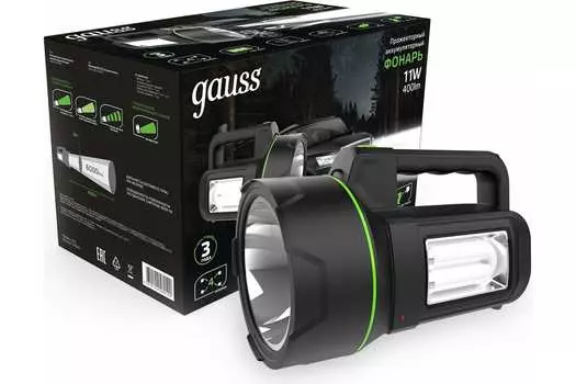 Фонарь ручной Gauss (GFL602) 400 лм 11Вт 4800mAh