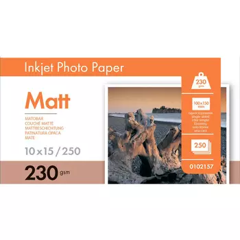 Фотобумага 10x15 230г/м2 матовая, 250 листов, односторонняя, Lomond 0102157 для струйной печати