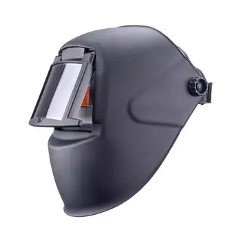 Маска сварщика FoxWeld ГЛАДИАТОР "черная", светофильтр обычный, 11 DIN, смотровое окно 110х90 мм (5322)