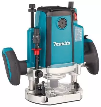 Фрезер вертикальный Makita RP2301FCX, сетевой, 2100Вт, скорость вращения 9000 об/мин - 21997 об/мин, глубина фрезерования 70мм, размер цанги 12мм, регулировка скорости вращения, 6.1кг
