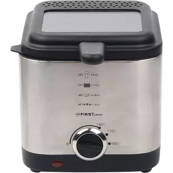 Фритюрница FIRST FA-5058-1 Black 900Вт, 1.5л, черный/серебристый (FA-5058-1)