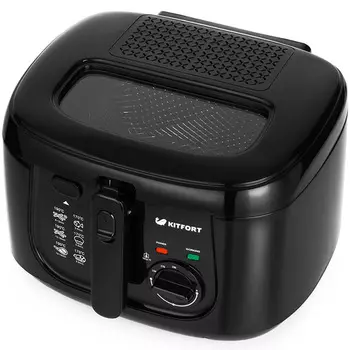 Фритюрница Kitfort КТ-2018 1800Вт, 1.5л, черный (КТ-2018)