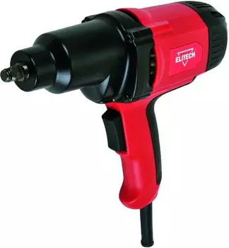 Гайковерт ELITECH ГУ 350РЭ, сетевой, 900 Вт, 350 нм, квадрат 1/2", кейс, 3.5 кг (E2201.008.01)