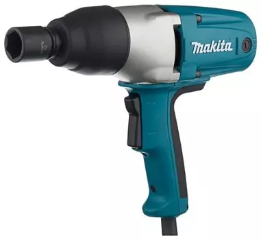Гайковерт Makita TW0350, сетевой, ударный, 400Вт, 350 Н·м, квадрат 1/2", кейс, 2.9кг