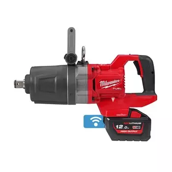 Гайковерт Milwaukee M18 ONEFHIWF1DS-121C FUEL ONE-KEY, аккумуляторный, ударный, 2.71 мкм, 1" квадратный с фрикционным кольцом, 12 А·ч, Li-Ion, 18 В, кейс, 11.2 кг (4933472072) акб + зу