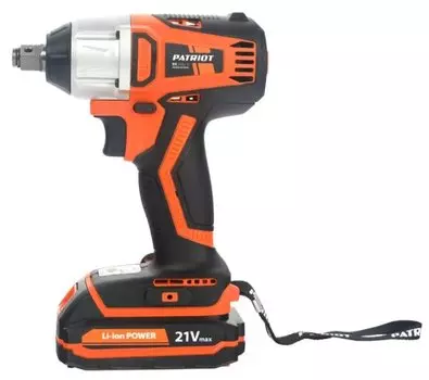 Гайковерт PATRIOT BR 210LI-1/2, аккумуляторный, ударный, 350 Н·м, квадрат 1/2", 2 А·ч, Li-Ion, 21В, два аккумулятора, кейс, 1.42кг (180301560)