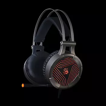 Проводная гарнитура A4Tech Bloody G530, USB, черный/серый