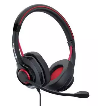 Гарнитура Accutone Invinit6, Jack 3.5mm/USB, черный/красный (ZA-I6B-35)