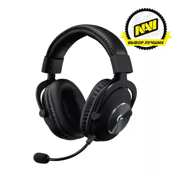 Проводная гарнитура Logitech G PRO, Jack 3.5mm/USB, черный (981-000812)