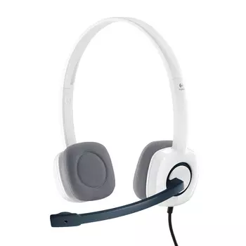 Проводная гарнитура Logitech Stereo Headset H150, 2xJack 3.5mm, белый (981-000350)