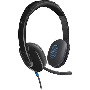 Проводная гарнитура Logitech USB Headset H540, USB, черный