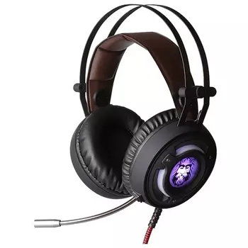 Проводная гарнитура Qumo Avalon, 2xJack 3.5mm/USB, коричневый