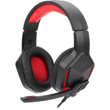 Проводная гарнитура Redragon THEMIS, 2xJack 3.5mm/USB, красный/черный (77662)