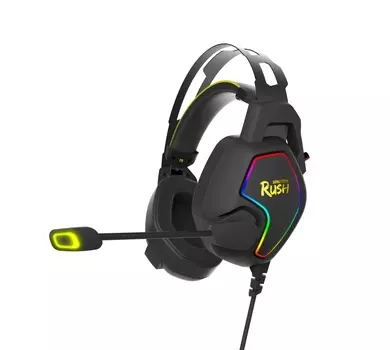 Гарнитура SmartBuy RUSH AMBITION, 2 x jack 3.5 мм, черный/желтый (SBHG-6300)