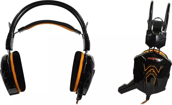 Проводная гарнитура SmartBuy RUSH COBRA, 2xJack 3.5mm, черный/оранжевый