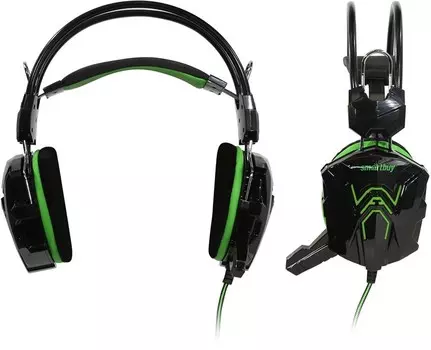 Проводная гарнитура SmartBuy RUSH COBRA, 2xJack 3.5mm, зеленый