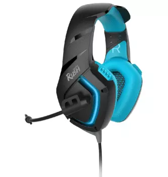 Гарнитура SmartBuy RUSH SKYTHE, 2 x jack 3.5 мм, черный/синий (SBHG-8700)