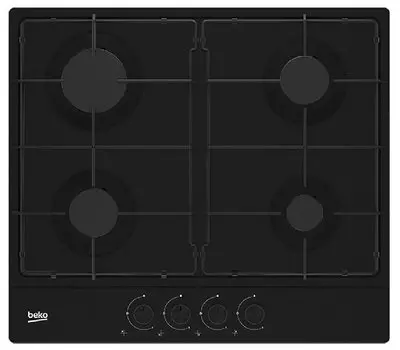 Газовая варочная панель Beko HIAG 64223 B, 4 конфорки, черный (7750188332)