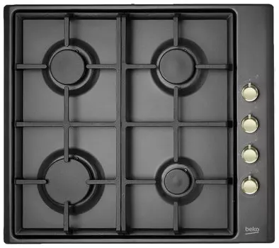 Газовая варочная панель Beko HIZG64126AR 4 конфорки, черный (HIZG64126AR)