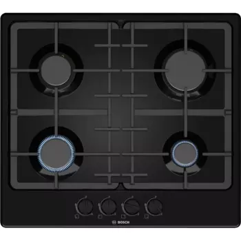 Газовая варочная панель Bosch Serie 4 PGP6B6B92R, 4 конфорки, черный (PGP6B6B92R)