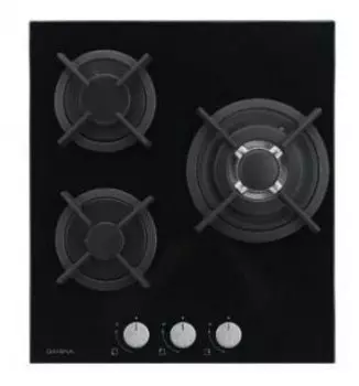 Газовая варочная панель DARINA 2T2 C4308 B, 3 конфорки, черный (2T2C4308B)