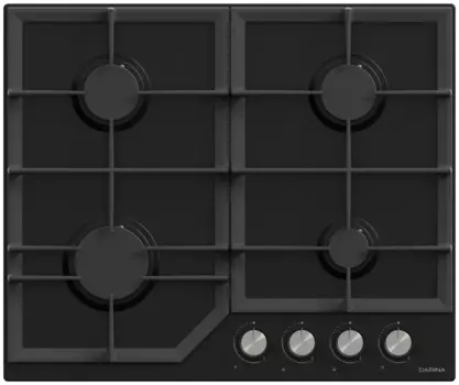 Газовая варочная панель DARINA ER4 BGM 341 12 B, 4 конфорки, черный (ER4 BGM 341 12 B)