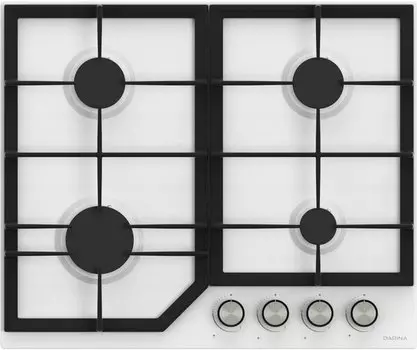 Газовая варочная панель DARINA ER4BGM34112W, 4 конфорки, белый (ER4BGM34112W)