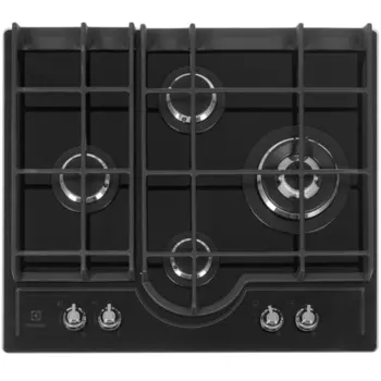 Газовая варочная панель ELECTROLUX GPE363RCK 4 конфорки, черный/серебристый (GPE363RCK)