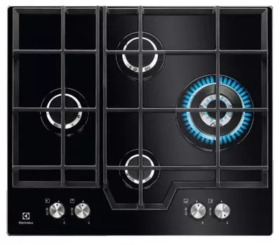 Газовая варочная панель ELECTROLUX KGG6456K, 4 конфорки, черный (KGG6456K)