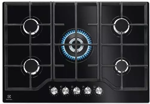 Газовая варочная панель ELECTROLUX KGG75362K, 5 конфорок, черный (KGG75362K)