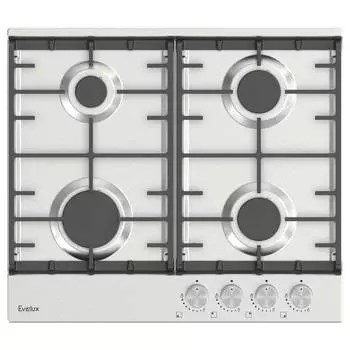 Газовая варочная панель EVELUX HEG 600 X 4 конфорки, нержавеющая сталь (HEG 600 X)