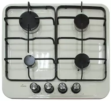 Газовая варочная панель Flama BG 5421 W1 4 конфорки, бежевый ( BG 5421 W1)