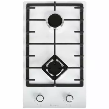 Газовая варочная панель GEFEST ПВГ 1002, 2 конфорки, белый (ПВГ 1002)