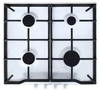 Газовая варочная панель GEFEST ПВГ 1212, 4 конфорки, белая (ПВГ 1212)