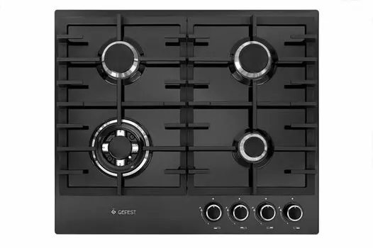 Газовая варочная панель GEFEST PVG 1214-01 K3, 4 конфорки, черный (14780001)