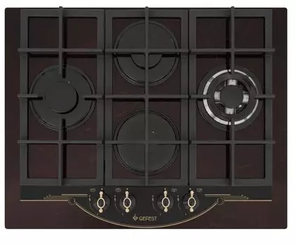 Газовая варочная панель GEFEST ПВГ 2231-01 Р55, 4 конфорки, рубиновый (14757001)