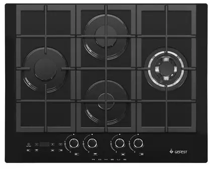 Газовая варочная панель GEFEST ПВГ 2231-08 Р3 4 конфорки, черный (14765001)