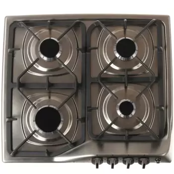 Газовая варочная панель GEFEST СГ СН 1210 М5, 4 конфорки, серебристая (СГ СН 1210 М5)