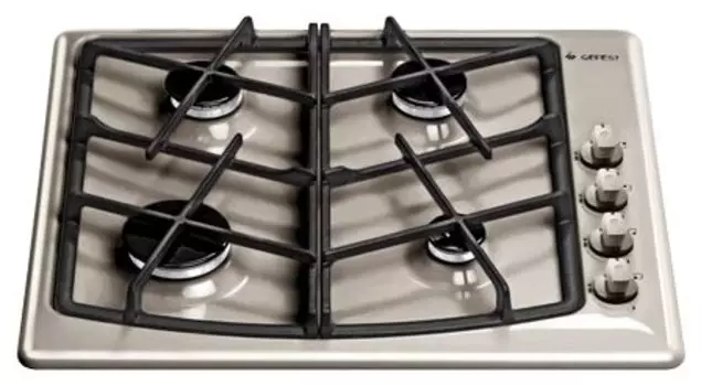 Газовая варочная панель GEFEST СГ СН 1211 К30, 4 конфорки, серебристая (34100301)