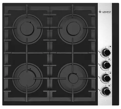 Газовая варочная панель GEFEST СГ СВН 2230 К23, 4 конфорки, черный (СГ СВН 2230 К23)