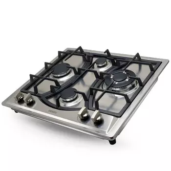 Газовая варочная панель Ginzzu HCG-424, 4 конфорки, нержавеющая сталь (HCG-424)