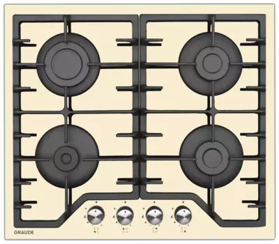 Газовая варочная панель Graude GS 60.1 C 4 конфорки, бежевый ( GS 60.1 C)