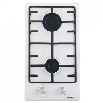 Газовая варочная панель HOMSAir HGE323GCWH 2 конфорки, белая (HGE323GCWH)