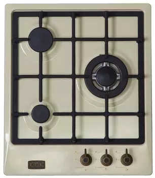 Газовая варочная панель Korting HG 465 CTRB 3 конфорки, бежевый (HG 465 CTRB)