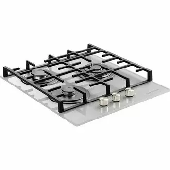 Газовая варочная панель Kuppersberg FG 45 W, 3 конфорки, серебристый (FG 45 W)