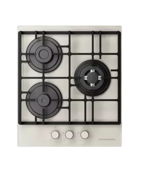 Газовая варочная панель Kuppersberg FG 49 W, 3 конфорки, белый (FG 49 W)