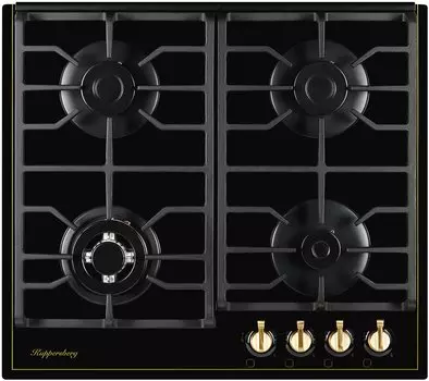 Газовая варочная панель Kuppersberg FQ 602 B 4 конфорки, черный (FQ 602 B)