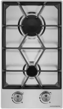 Газовая варочная панель Kuppersberg FS 32 X, 2 конфорки, нержавеющая сталь (FS 32 X)